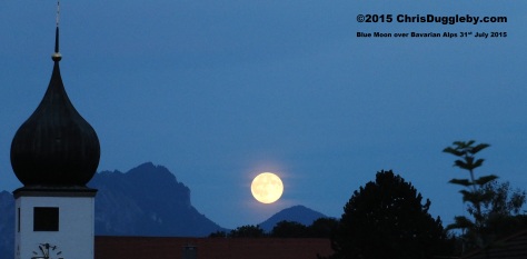 Blue Moon taken from the windows next to the V&LIUMM recording studios in the Alps