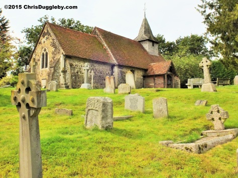 Norman Church St Nicholas 1140 AD near Pyrford from Chris Dugglebys article on Surrey Walks DSCF6462 (2)