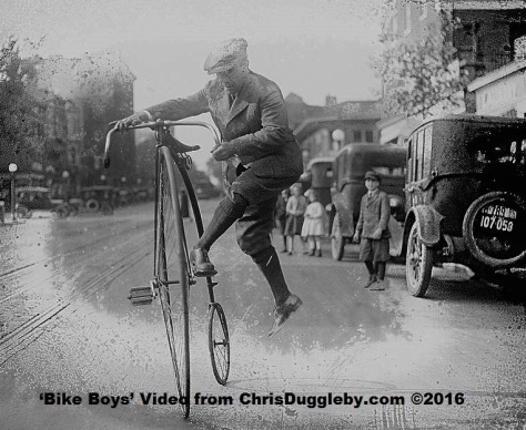 Ever wondered how you mount a Penny Farthing?