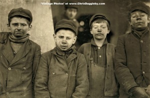 James Leonard and Stanley Rasmus Pose For a Photograph at the Pennsylvania Coal Co 1911